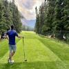 Banff Springs Golf Club (Rundle/Sulphur) Hole #9 - Tee Shot - Friday, July 19, 2024 (Banff Trip)