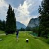 Banff Springs Golf Club (Rundle / Sulphur) Hole #10 - Tee Shot - Friday, July 19, 2024 (Banff Trip)