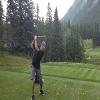 Banff Springs Golf Club (Rundle / Sulphur) Hole #4 - Tee Shot - Friday, July 19, 2024 (Banff Trip)