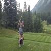 Banff Springs Golf Club (Rundle / Sulphur) Hole #4 - Tee Shot - Friday, July 19, 2024 (Banff Trip)