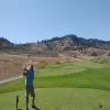 Tobiano Golf Course Hole #11 - Tee Shot - Sunday, August 7, 2022 (Shuswap Trip)