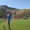 Tobiano Golf Course Hole #13 - Tee Shot - Sunday, August 7, 2022 (Shuswap Trip)