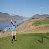 Tobiano Golf Course Hole #18 - Tee Shot - Sunday, August 7, 2022 (Shuswap Trip)