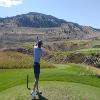 Tobiano Golf Course Hole #7 - Tee Shot - Sunday, August 7, 2022 (Shuswap Trip)