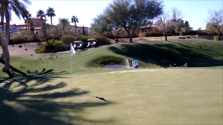 Reflection Bay Golf Club Hole #7 - Sunday, January 24, 2016 (Las Vegas #1 Trip)